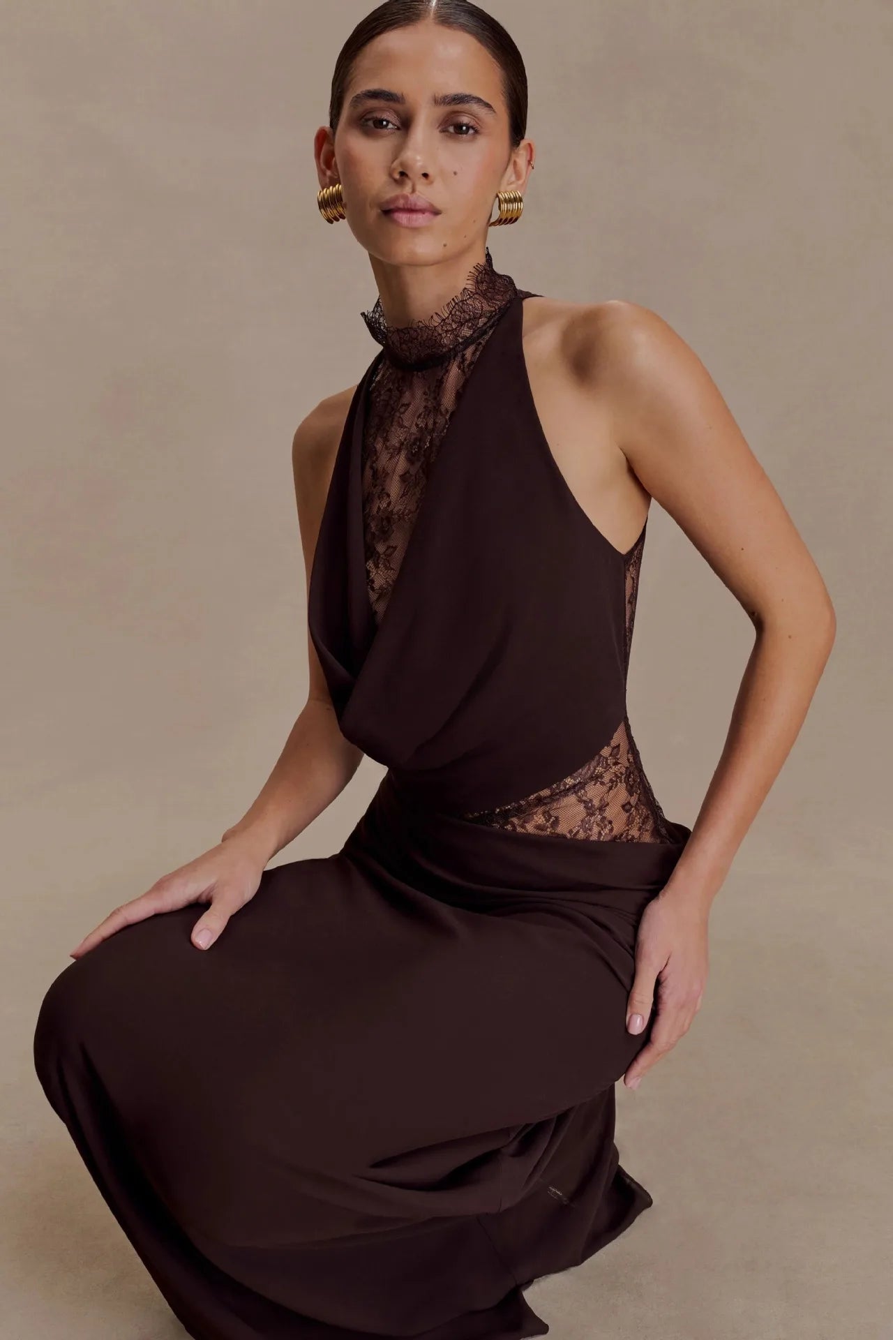 שמלת מקסי תחרה – אלה